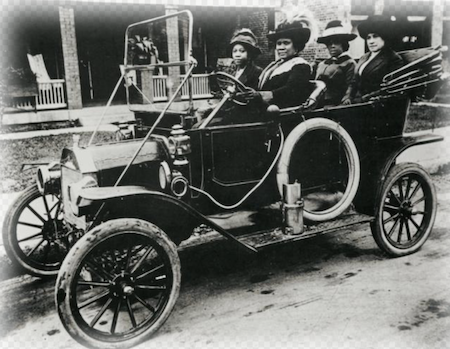 Madam C.J. Walker in her automobile (c. 1911).