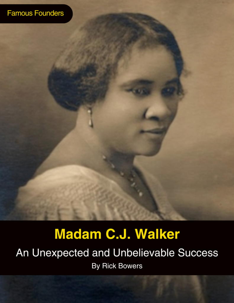 Cover page Madam CJ Walker article. Photo of Madam CJ Walker.